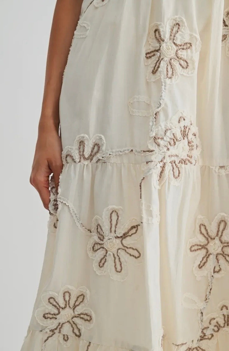Floral Embroidered Maxi Dress