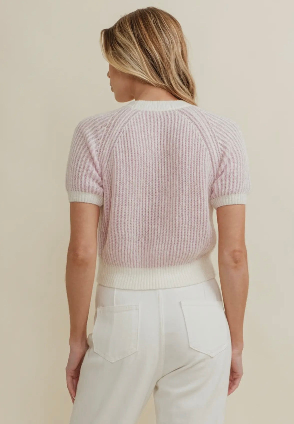 Ribbed Pink Top